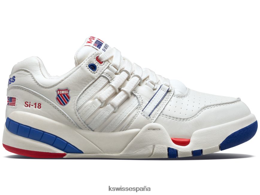 K-Swiss si-18 internacional mujer NNDRHV342 blanco nieve/azul sodalita/salsa zapatos