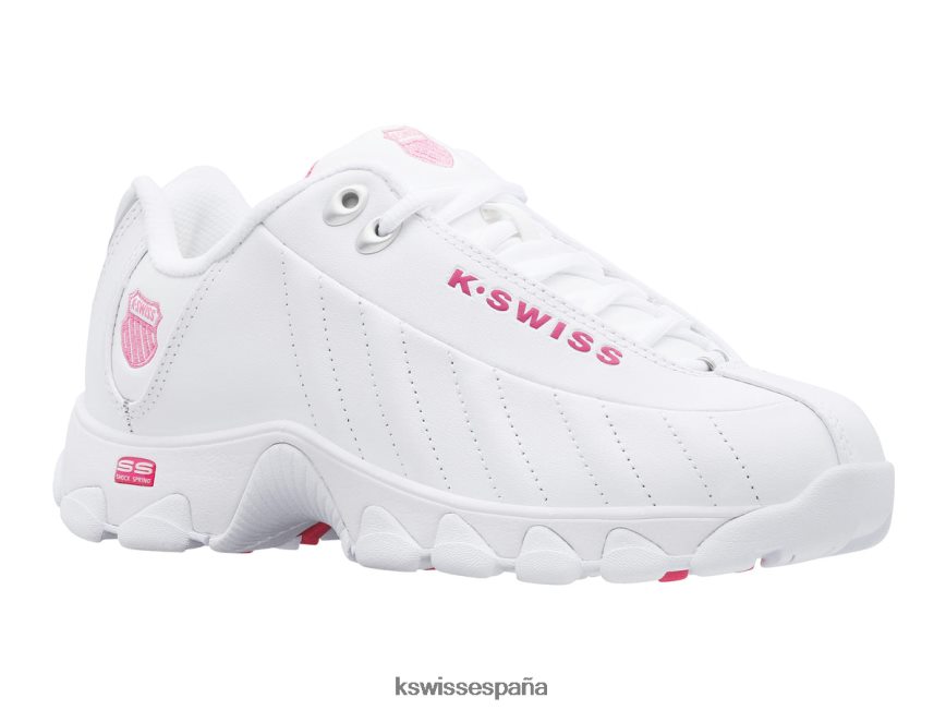 K-Swiss st329cmf mujer NNDRHV325 blanco/rosa impactante zapatos