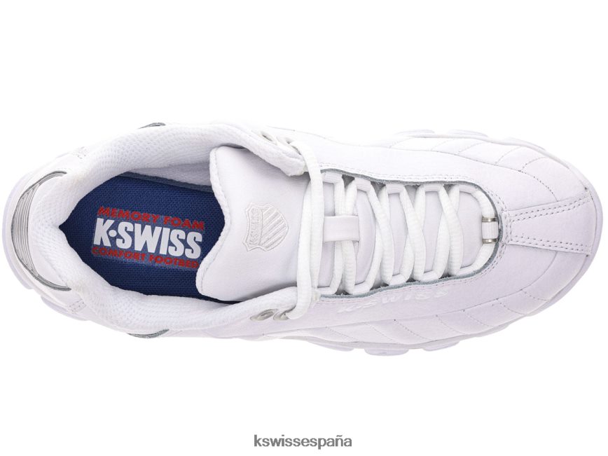 K-Swiss st329cmf mujer NNDRHV365 plata blanca zapatos