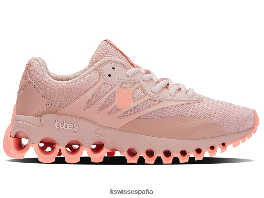 K-Swiss tubos de deporte mujer NNDRHV287 látigo melocotón/rosa brumoso/coral neón ligero zapatos