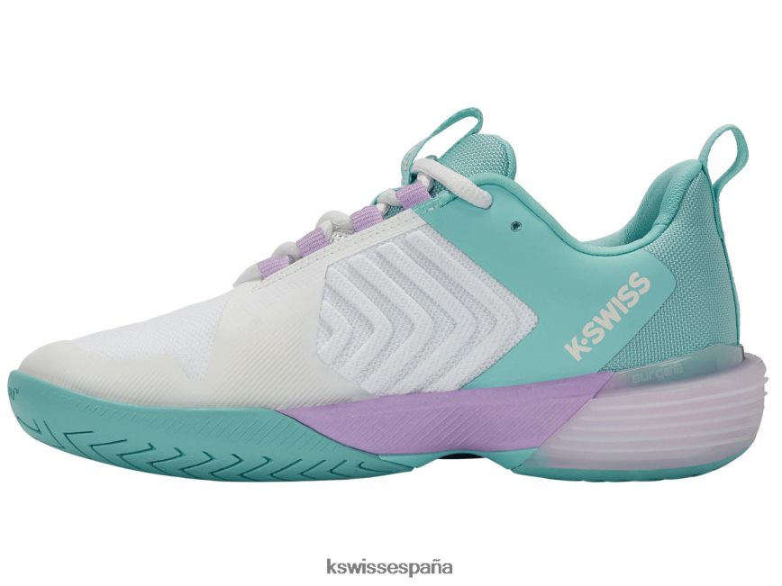 K-Swiss ultrashot 3 mujer NNDRHV546 blanco brillante/azul ángel/lila transparente zapatos