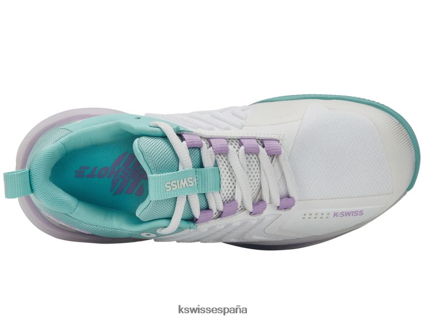 K-Swiss ultrashot 3 mujer NNDRHV546 blanco brillante/azul ángel/lila transparente zapatos