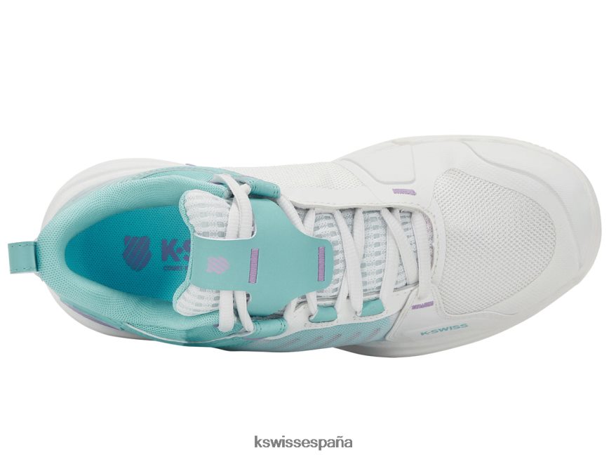 K-Swiss ultrashot 3 mujer NNDRHV546 blanco brillante/azul ángel/lila transparente zapatos