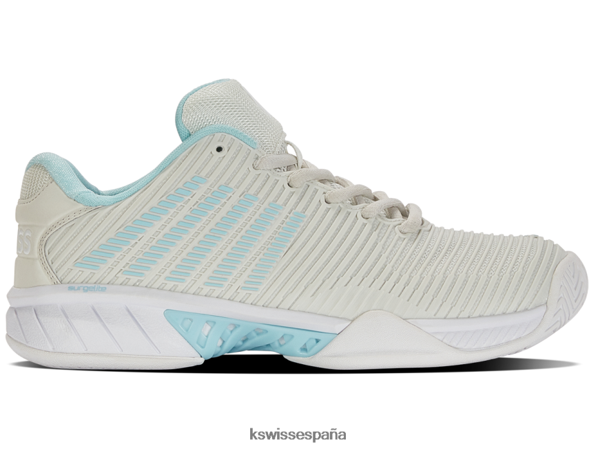 K-Swiss Hipercourt Express 2 mujer NNDRHV234 resplandor gris vaporoso/blanco/azul zapatos