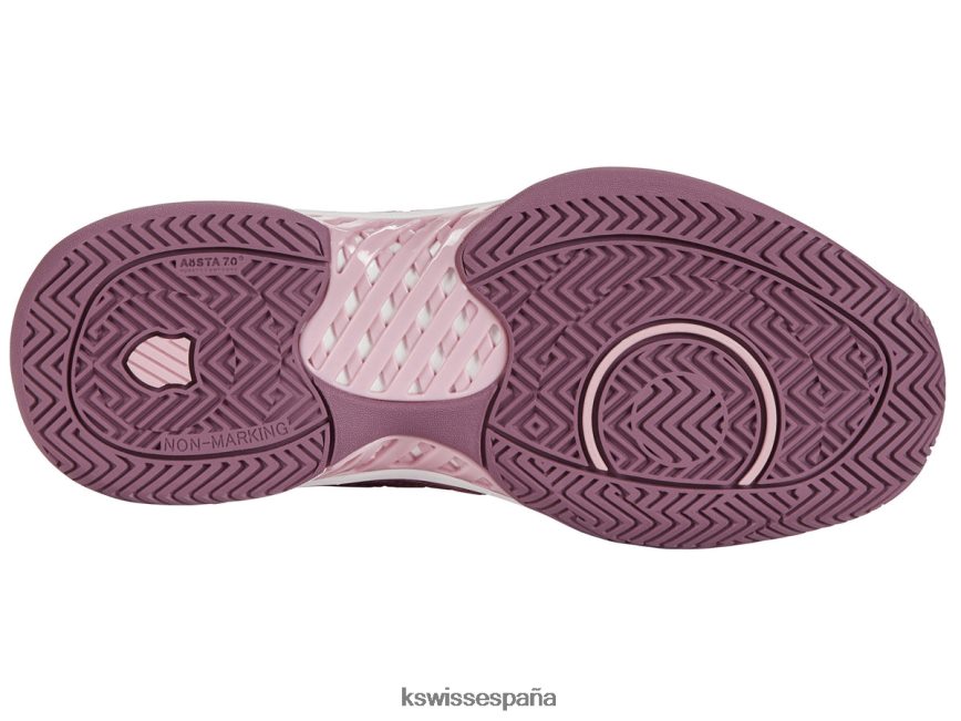 K-Swiss Hipercourt Express 2 mujer NNDRHV528 cameo pink/uva néctar/orchid haze zapatos