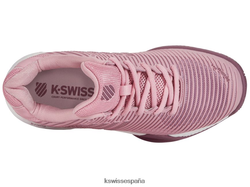 K-Swiss Hipercourt Express 2 mujer NNDRHV528 cameo pink/uva néctar/orchid haze zapatos