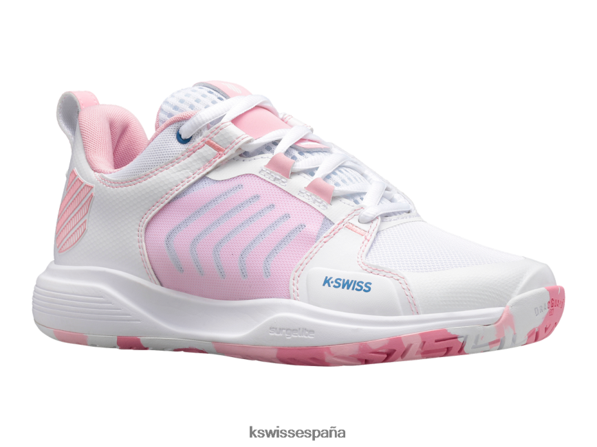 K-Swiss equipo ultrashot mujer NNDRHV227 blanco/rosa orquídea/zafiro estrella zapatos