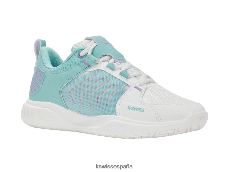 K-Swiss equipo ultrashot mujer NNDRHV235 blanco brillante/azul ángel/lila transparente zapatos