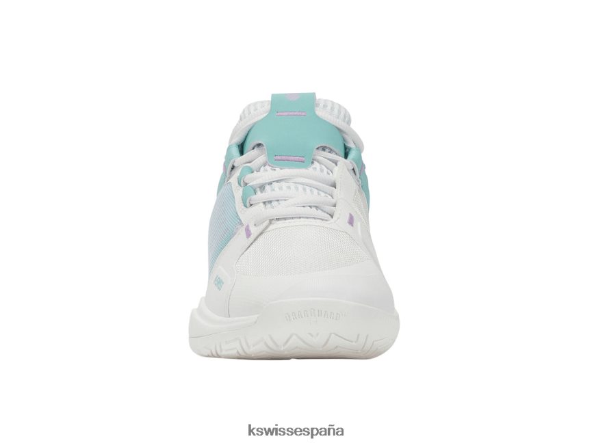 K-Swiss equipo ultrashot mujer NNDRHV235 blanco brillante/azul ángel/lila transparente zapatos