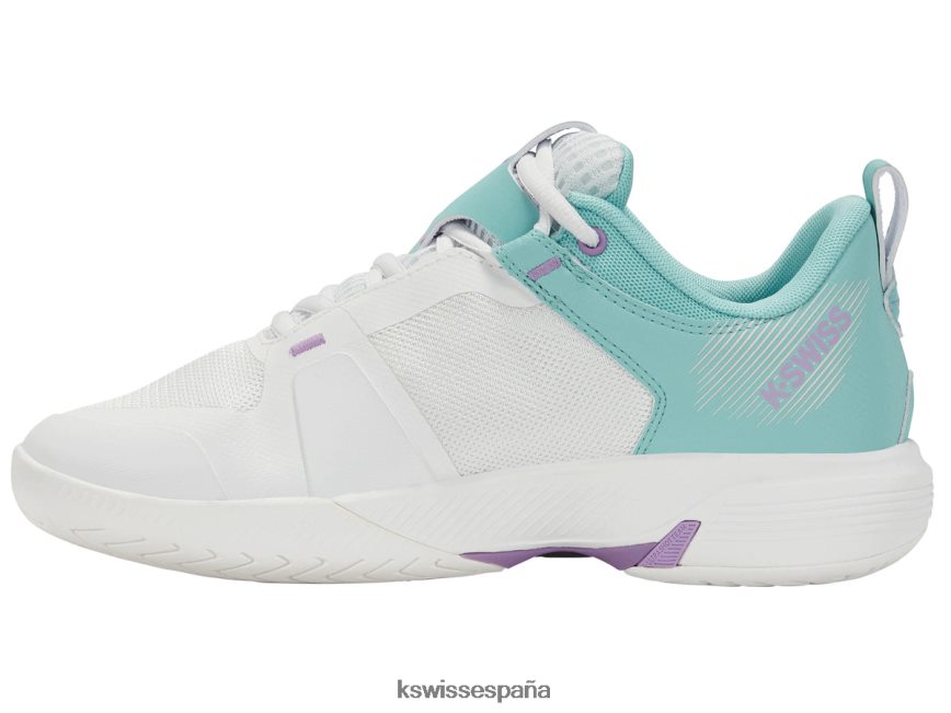 K-Swiss equipo ultrashot mujer NNDRHV235 blanco brillante/azul ángel/lila transparente zapatos
