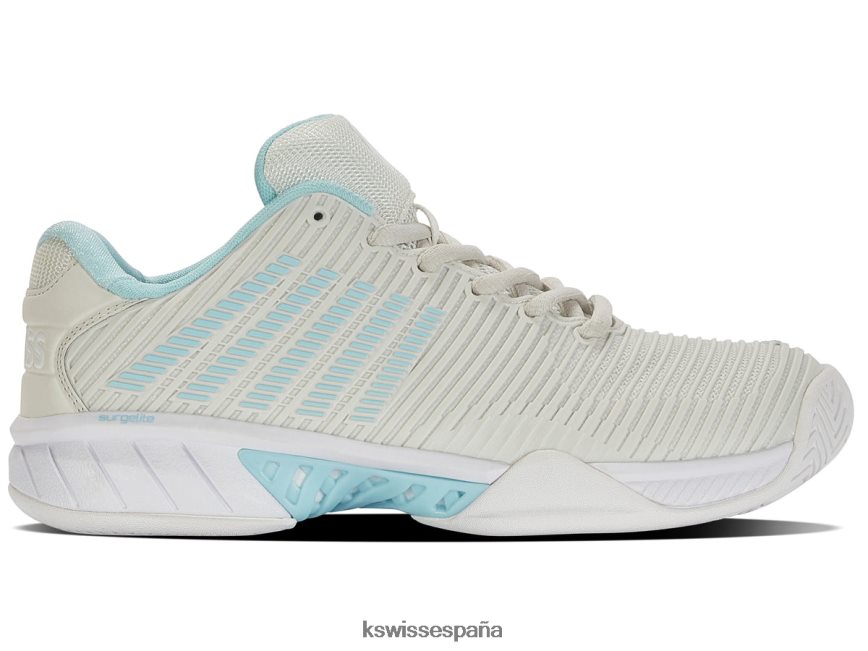 K-Swiss hypercourt express de 2 anchos mujer NNDRHV256 gris/blanco/azul zapatos