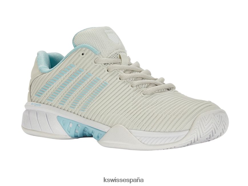K-Swiss hypercourt express de 2 anchos mujer NNDRHV256 gris/blanco/azul zapatos