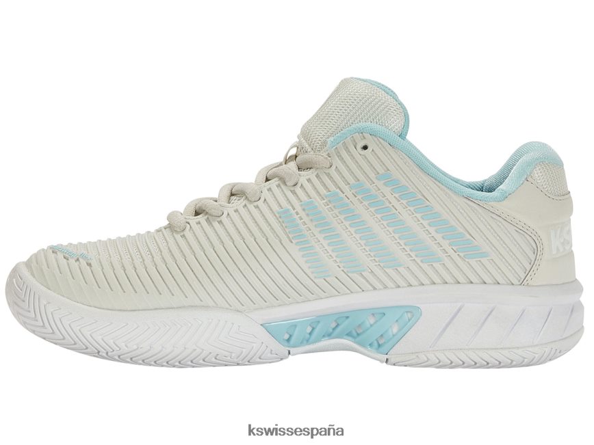 K-Swiss hypercourt express de 2 anchos mujer NNDRHV256 gris/blanco/azul zapatos