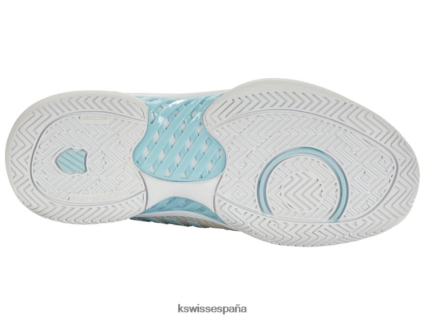 K-Swiss hypercourt express de 2 anchos mujer NNDRHV256 gris/blanco/azul zapatos