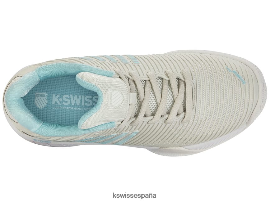 K-Swiss hypercourt express de 2 anchos mujer NNDRHV256 gris/blanco/azul zapatos