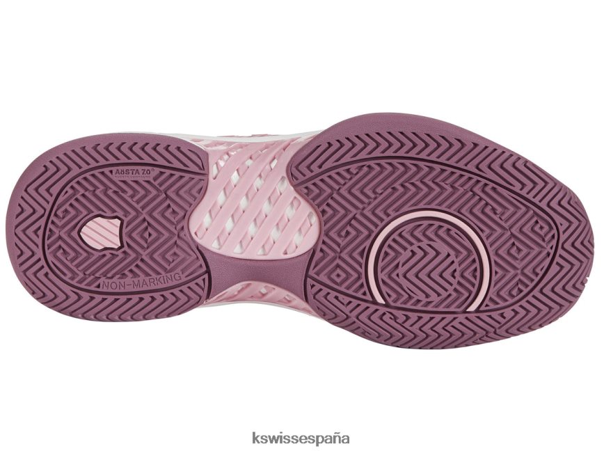 K-Swiss hypercourt express de 2 anchos mujer NNDRHV529 cameo pink/uva néctar/orchid haze zapatos