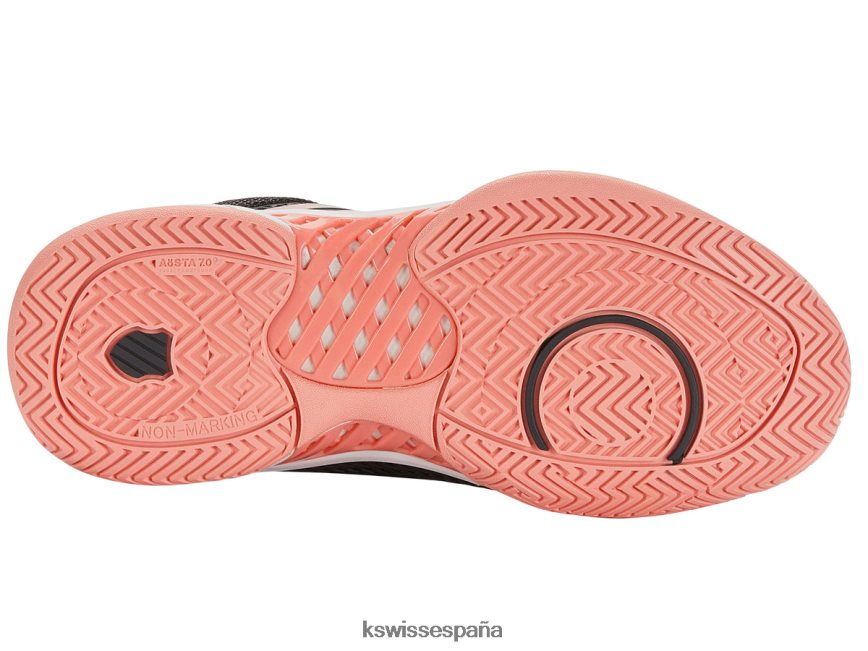 K-Swiss pickleball ligero expreso mujer NNDRHV224 asfalto/gris acero/melocotón zapatos