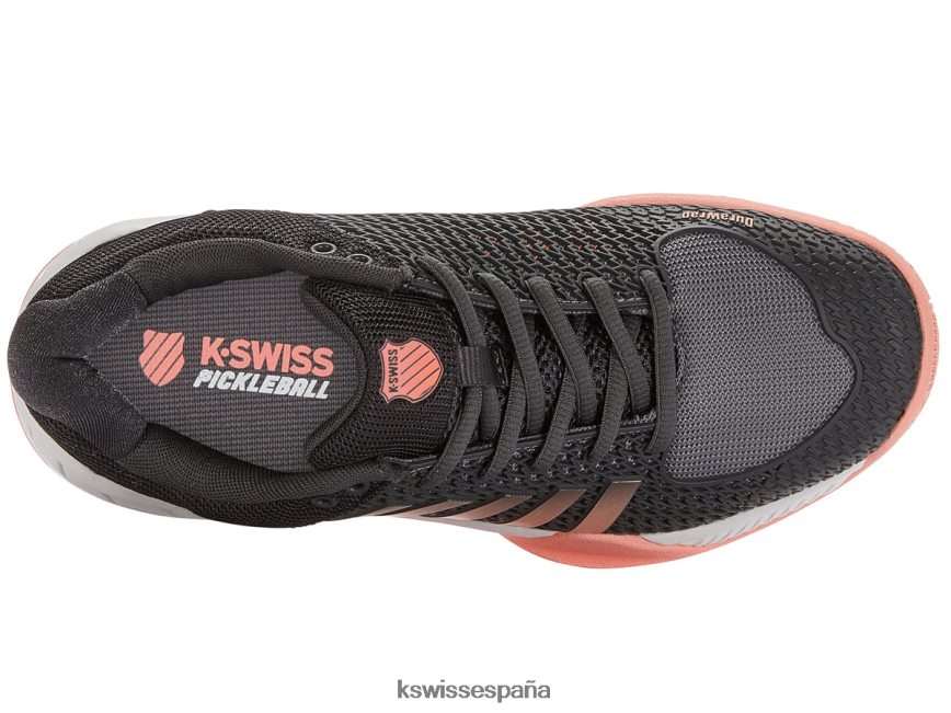 K-Swiss pickleball ligero expreso mujer NNDRHV224 asfalto/gris acero/melocotón zapatos