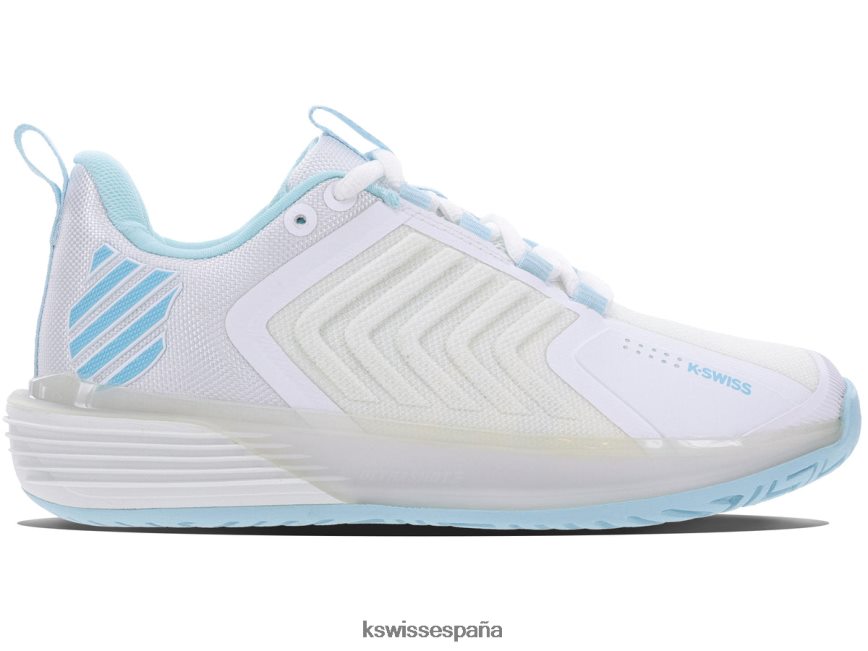 K-Swiss ultrashot 3 mujer NNDRHV231 brillo blanco/azul zapatos