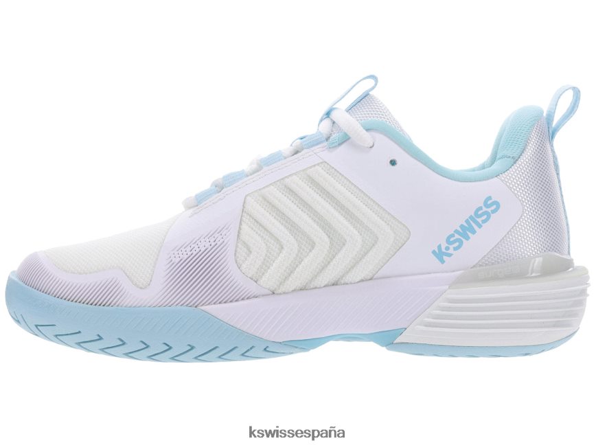K-Swiss ultrashot 3 mujer NNDRHV231 brillo blanco/azul zapatos
