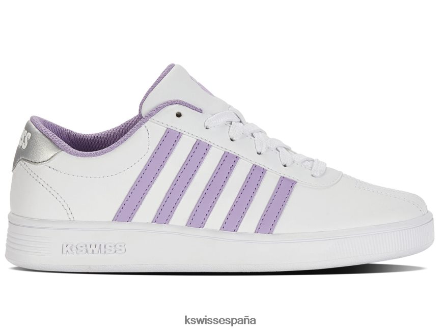 K-Swiss profesional clásico niños NNDRHV603 rosa blanca/plateada/morada calzado