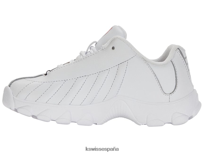 K-Swiss st329 niños NNDRHV612 blanco/azul marino/rojo calzado