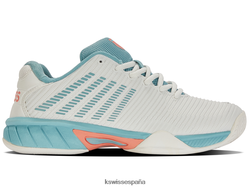 K-Swiss Hipercourt Express 2 niños NNDRHV420 blanc de blanc/azul nilo/flor del desierto tenis