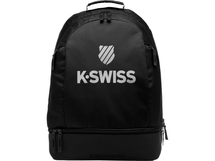 K-Swiss mochila de tenis unisexo NNDRHV408 negro/plata mochila