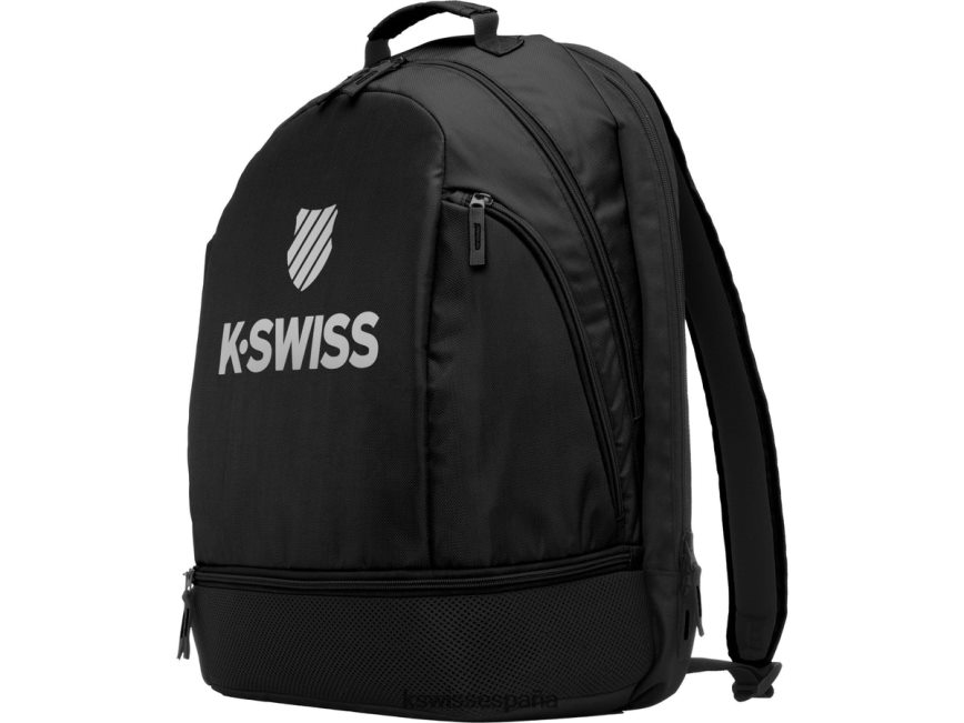 K-Swiss mochila de tenis unisexo NNDRHV408 negro/plata mochila