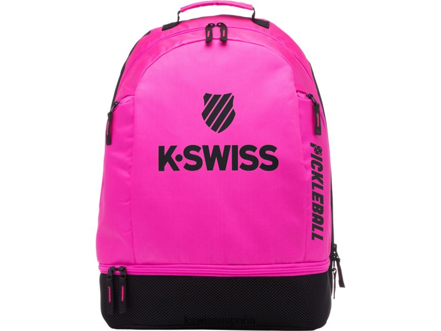 K-Swiss mochila pickelball unisexo NNDRHV409 rosa/negro mochila