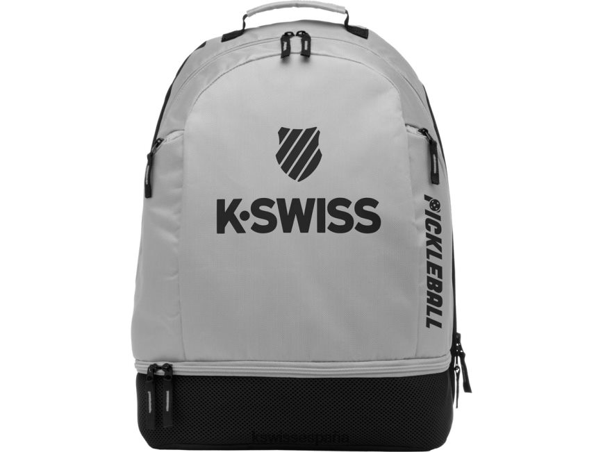 K-Swiss mochila pickelball unisexo NNDRHV410 gris negro mochila